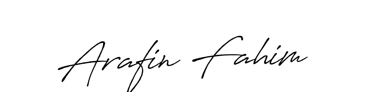 Also we have Arafin Fahim name is the best signature style. Create professional handwritten signature collection using Antro_Vectra_Bolder autograph style. Arafin Fahim signature style 7 images and pictures png