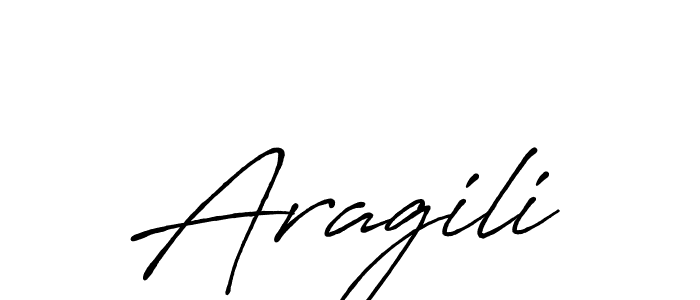 Use a signature maker to create a handwritten signature online. With this signature software, you can design (Antro_Vectra_Bolder) your own signature for name Aragili. Aragili signature style 7 images and pictures png