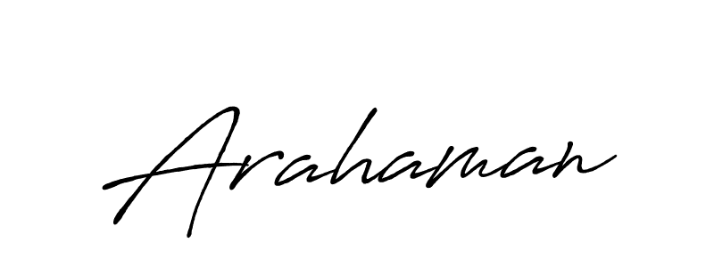 Make a beautiful signature design for name Arahaman. Use this online signature maker to create a handwritten signature for free. Arahaman signature style 7 images and pictures png