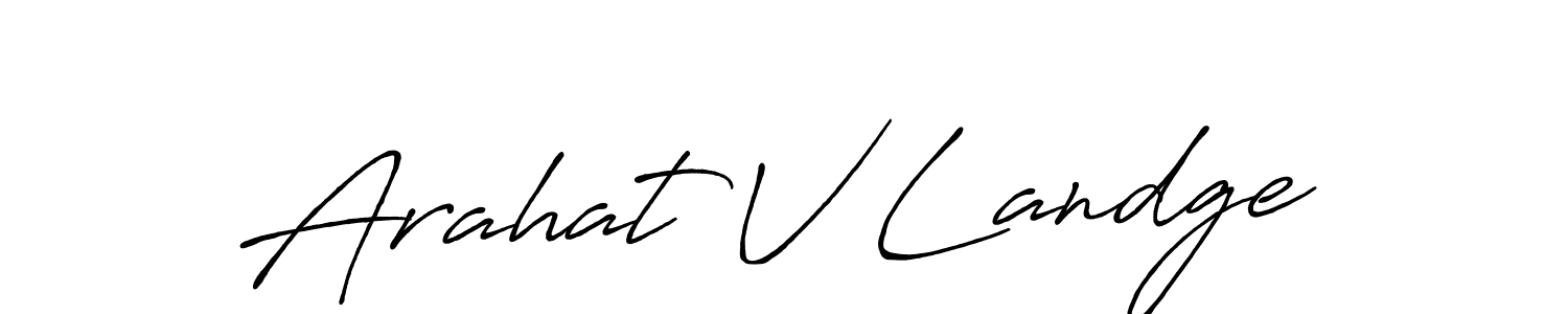 You can use this online signature creator to create a handwritten signature for the name Arahat V Landge. This is the best online autograph maker. Arahat V Landge signature style 7 images and pictures png