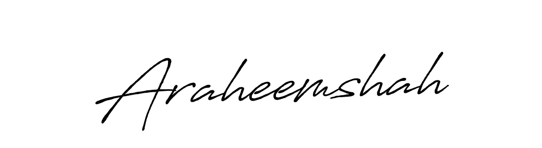 How to make Araheemshah name signature. Use Antro_Vectra_Bolder style for creating short signs online. This is the latest handwritten sign. Araheemshah signature style 7 images and pictures png