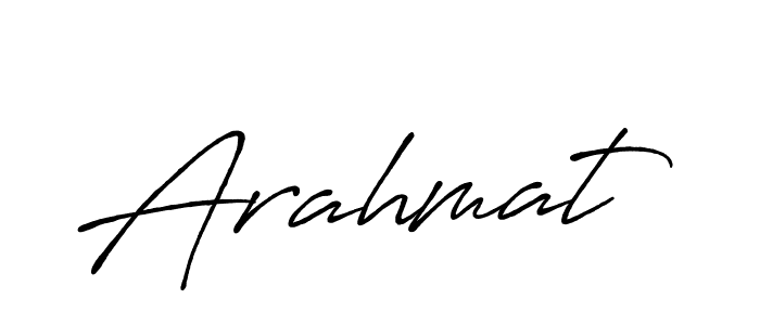 if you are searching for the best signature style for your name Arahmat. so please give up your signature search. here we have designed multiple signature styles  using Antro_Vectra_Bolder. Arahmat signature style 7 images and pictures png