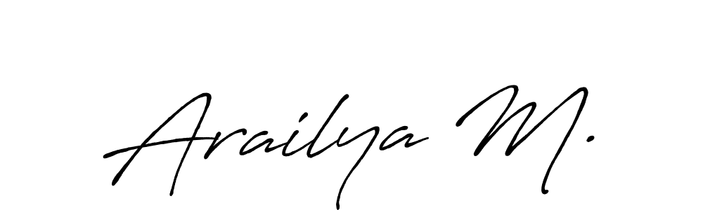 Check out images of Autograph of Arailya M. name. Actor Arailya M. Signature Style. Antro_Vectra_Bolder is a professional sign style online. Arailya M. signature style 7 images and pictures png