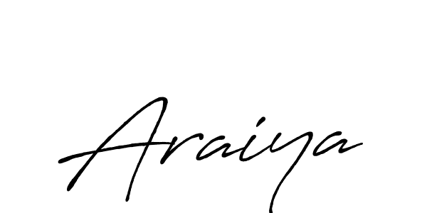 Make a beautiful signature design for name Araiya. With this signature (Antro_Vectra_Bolder) style, you can create a handwritten signature for free. Araiya signature style 7 images and pictures png