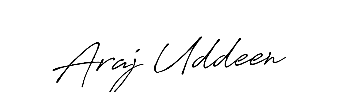 Make a beautiful signature design for name Araj Uddeen. Use this online signature maker to create a handwritten signature for free. Araj Uddeen signature style 7 images and pictures png