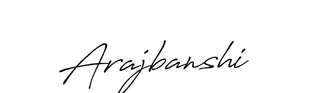 Similarly Antro_Vectra_Bolder is the best handwritten signature design. Signature creator online .You can use it as an online autograph creator for name Arajbanshi. Arajbanshi signature style 7 images and pictures png