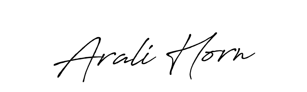 Also we have Arali Horn name is the best signature style. Create professional handwritten signature collection using Antro_Vectra_Bolder autograph style. Arali Horn signature style 7 images and pictures png
