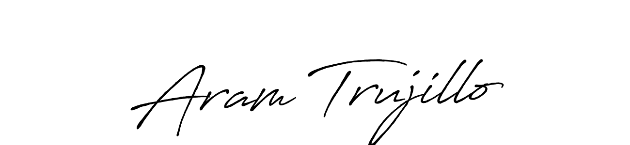 How to Draw Aram Trujillo signature style? Antro_Vectra_Bolder is a latest design signature styles for name Aram Trujillo. Aram Trujillo signature style 7 images and pictures png