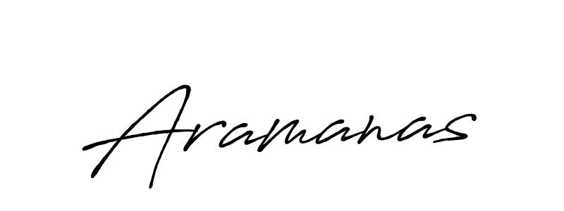 You should practise on your own different ways (Antro_Vectra_Bolder) to write your name (Aramanas) in signature. don't let someone else do it for you. Aramanas signature style 7 images and pictures png
