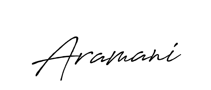 Also we have Aramani name is the best signature style. Create professional handwritten signature collection using Antro_Vectra_Bolder autograph style. Aramani signature style 7 images and pictures png