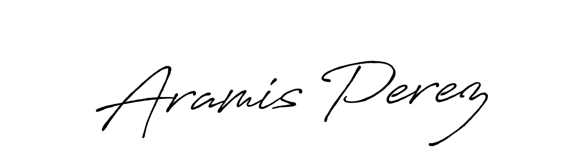 Also You can easily find your signature by using the search form. We will create Aramis Perez name handwritten signature images for you free of cost using Antro_Vectra_Bolder sign style. Aramis Perez signature style 7 images and pictures png