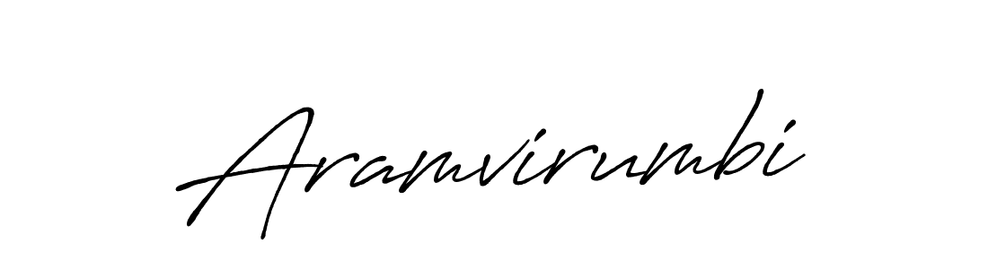 Make a beautiful signature design for name Aramvirumbi. With this signature (Antro_Vectra_Bolder) style, you can create a handwritten signature for free. Aramvirumbi signature style 7 images and pictures png