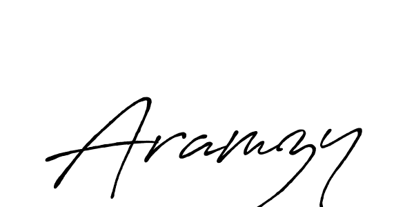 Aramzy stylish signature style. Best Handwritten Sign (Antro_Vectra_Bolder) for my name. Handwritten Signature Collection Ideas for my name Aramzy. Aramzy signature style 7 images and pictures png