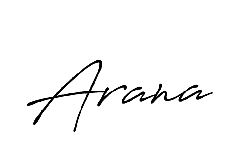 Arana stylish signature style. Best Handwritten Sign (Antro_Vectra_Bolder) for my name. Handwritten Signature Collection Ideas for my name Arana. Arana signature style 7 images and pictures png