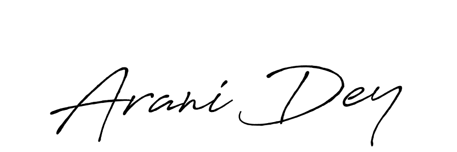 How to make Arani Dey signature? Antro_Vectra_Bolder is a professional autograph style. Create handwritten signature for Arani Dey name. Arani Dey signature style 7 images and pictures png