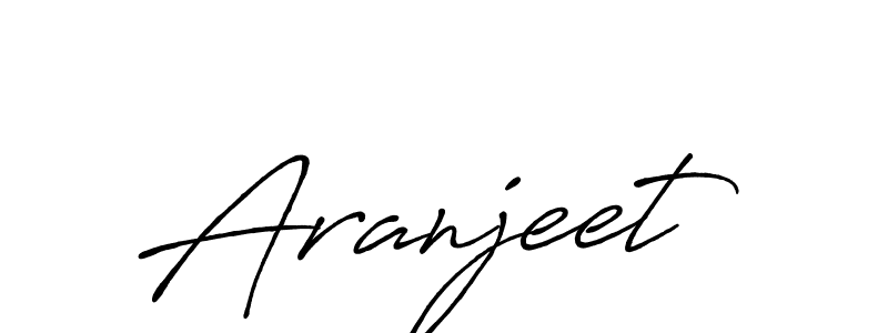 How to make Aranjeet name signature. Use Antro_Vectra_Bolder style for creating short signs online. This is the latest handwritten sign. Aranjeet signature style 7 images and pictures png