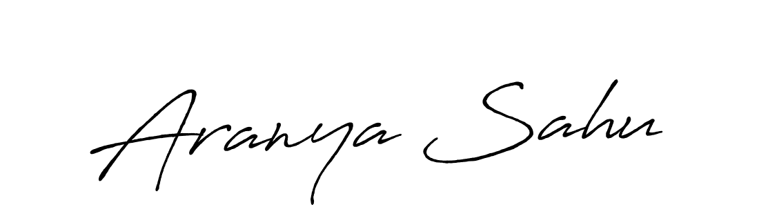 Create a beautiful signature design for name Aranya Sahu. With this signature (Antro_Vectra_Bolder) fonts, you can make a handwritten signature for free. Aranya Sahu signature style 7 images and pictures png