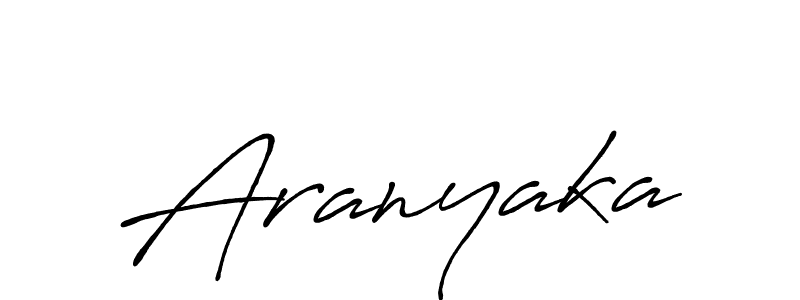 Create a beautiful signature design for name Aranyaka. With this signature (Antro_Vectra_Bolder) fonts, you can make a handwritten signature for free. Aranyaka signature style 7 images and pictures png