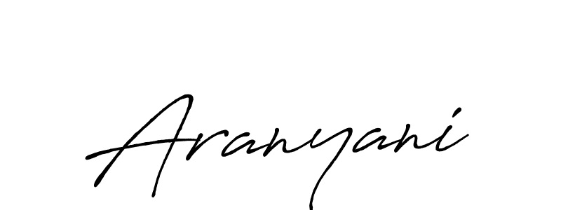 Aranyani stylish signature style. Best Handwritten Sign (Antro_Vectra_Bolder) for my name. Handwritten Signature Collection Ideas for my name Aranyani. Aranyani signature style 7 images and pictures png