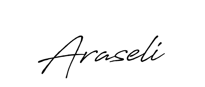 Design your own signature with our free online signature maker. With this signature software, you can create a handwritten (Antro_Vectra_Bolder) signature for name Araseli. Araseli signature style 7 images and pictures png