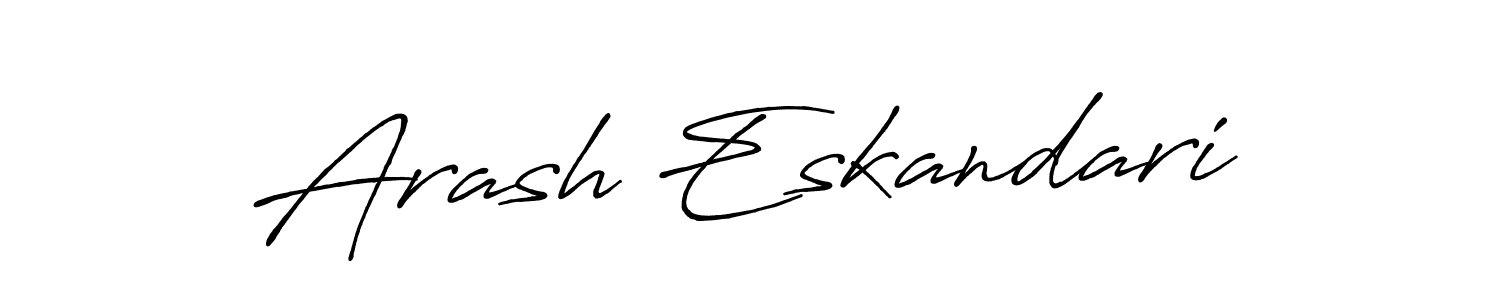 Also we have Arash Eskandari name is the best signature style. Create professional handwritten signature collection using Antro_Vectra_Bolder autograph style. Arash Eskandari signature style 7 images and pictures png