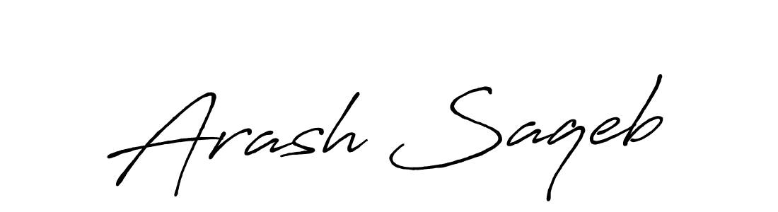 Make a beautiful signature design for name Arash Saqeb. Use this online signature maker to create a handwritten signature for free. Arash Saqeb signature style 7 images and pictures png
