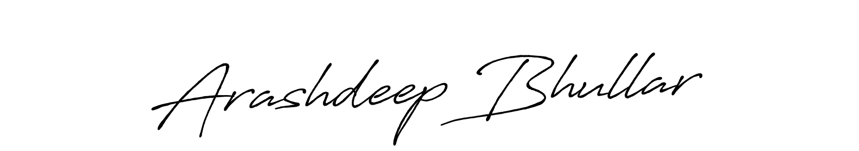 Design your own signature with our free online signature maker. With this signature software, you can create a handwritten (Antro_Vectra_Bolder) signature for name Arashdeep Bhullar. Arashdeep Bhullar signature style 7 images and pictures png