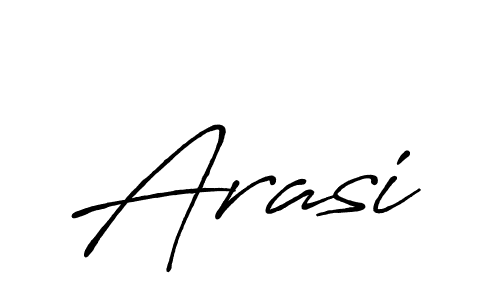 Use a signature maker to create a handwritten signature online. With this signature software, you can design (Antro_Vectra_Bolder) your own signature for name Arasi. Arasi signature style 7 images and pictures png