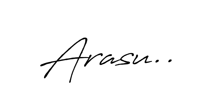 Design your own signature with our free online signature maker. With this signature software, you can create a handwritten (Antro_Vectra_Bolder) signature for name Arasu... Arasu.. signature style 7 images and pictures png