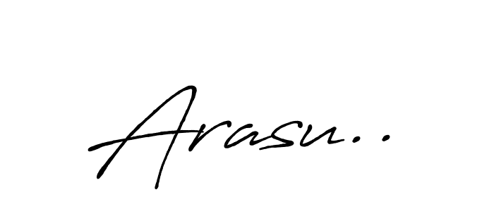 Design your own signature with our free online signature maker. With this signature software, you can create a handwritten (Antro_Vectra_Bolder) signature for name Arasu... Arasu.. signature style 7 images and pictures png