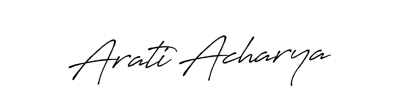 Antro_Vectra_Bolder is a professional signature style that is perfect for those who want to add a touch of class to their signature. It is also a great choice for those who want to make their signature more unique. Get Arati Acharya name to fancy signature for free. Arati Acharya signature style 7 images and pictures png
