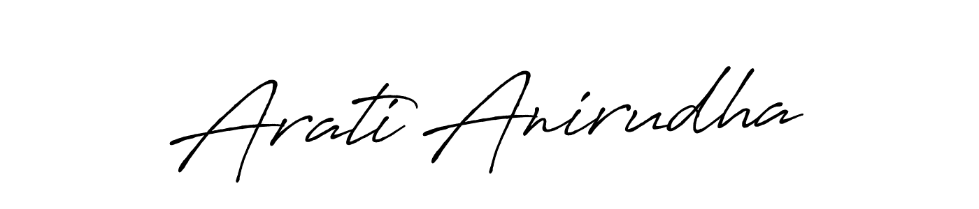 You can use this online signature creator to create a handwritten signature for the name Arati Anirudha. This is the best online autograph maker. Arati Anirudha signature style 7 images and pictures png