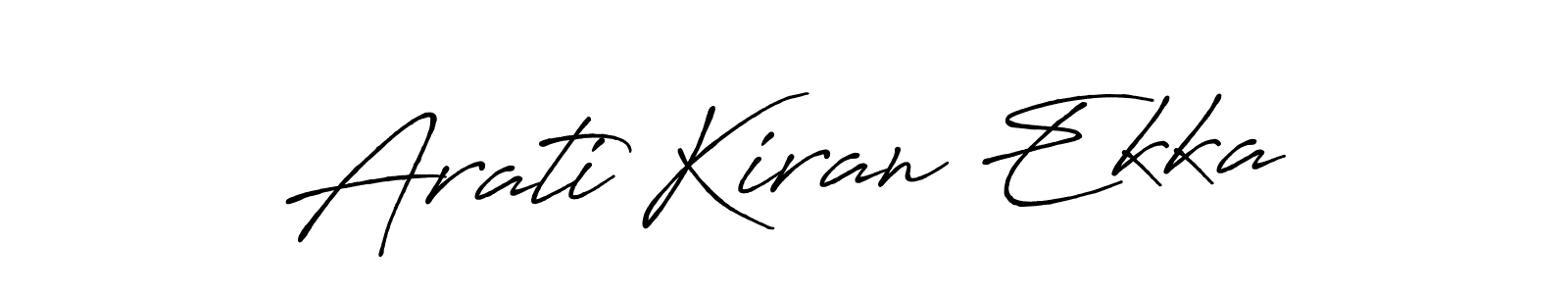 The best way (Antro_Vectra_Bolder) to make a short signature is to pick only two or three words in your name. The name Arati Kiran Ekka include a total of six letters. For converting this name. Arati Kiran Ekka signature style 7 images and pictures png