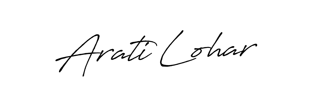 Use a signature maker to create a handwritten signature online. With this signature software, you can design (Antro_Vectra_Bolder) your own signature for name Arati Lohar. Arati Lohar signature style 7 images and pictures png