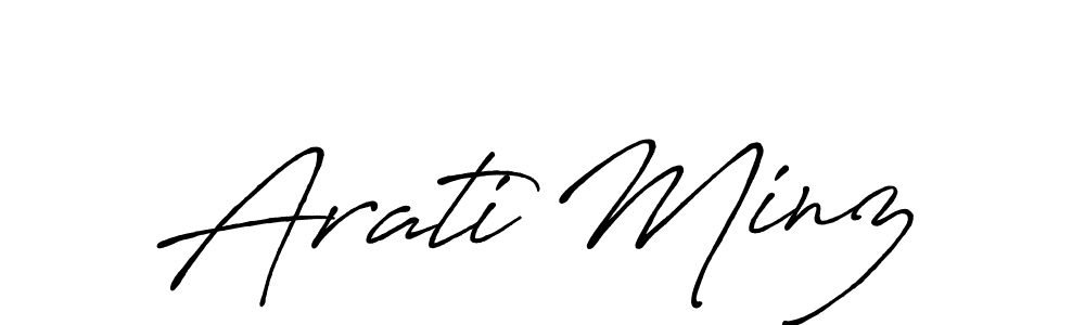 You can use this online signature creator to create a handwritten signature for the name Arati Minz. This is the best online autograph maker. Arati Minz signature style 7 images and pictures png