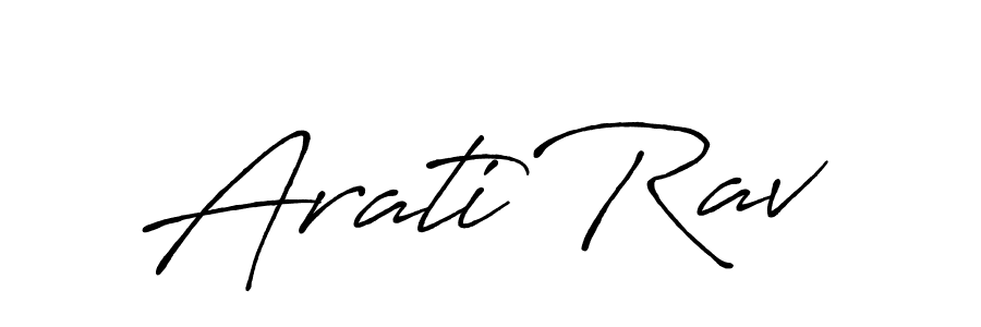 How to make Arati Rav signature? Antro_Vectra_Bolder is a professional autograph style. Create handwritten signature for Arati Rav name. Arati Rav signature style 7 images and pictures png