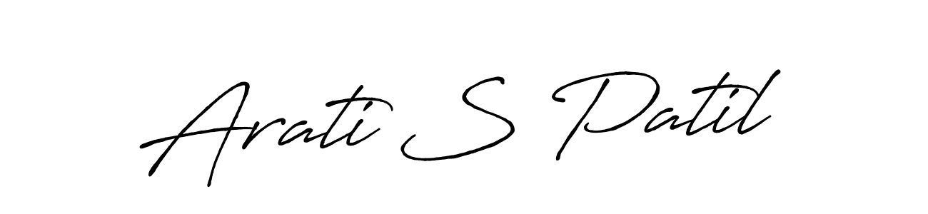 Use a signature maker to create a handwritten signature online. With this signature software, you can design (Antro_Vectra_Bolder) your own signature for name Arati S Patil. Arati S Patil signature style 7 images and pictures png