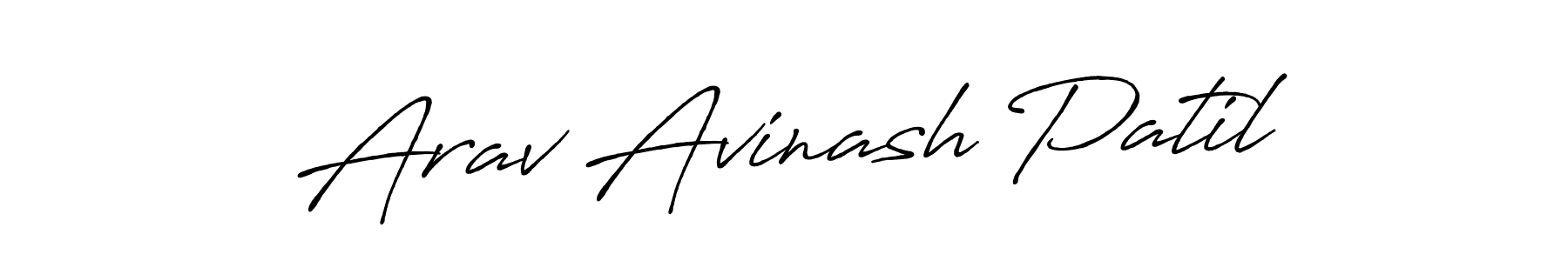 The best way (Antro_Vectra_Bolder) to make a short signature is to pick only two or three words in your name. The name Arav Avinash Patil include a total of six letters. For converting this name. Arav Avinash Patil signature style 7 images and pictures png