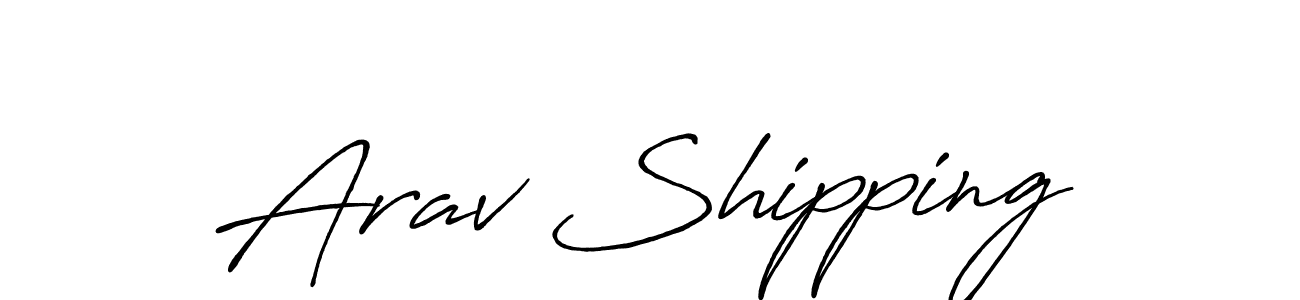 The best way (Antro_Vectra_Bolder) to make a short signature is to pick only two or three words in your name. The name Arav Shipping include a total of six letters. For converting this name. Arav Shipping signature style 7 images and pictures png