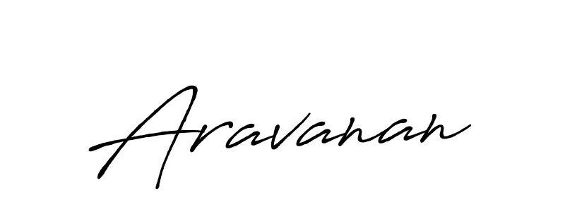 Use a signature maker to create a handwritten signature online. With this signature software, you can design (Antro_Vectra_Bolder) your own signature for name Aravanan. Aravanan signature style 7 images and pictures png