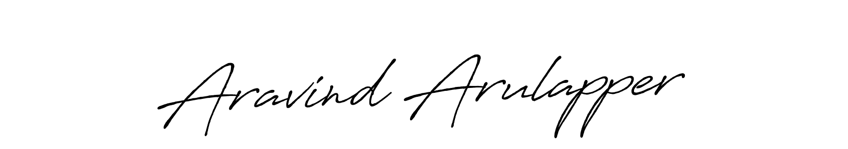 How to make Aravind Arulapper name signature. Use Antro_Vectra_Bolder style for creating short signs online. This is the latest handwritten sign. Aravind Arulapper signature style 7 images and pictures png