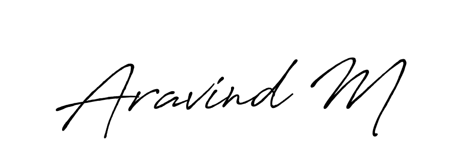 if you are searching for the best signature style for your name Aravind M. so please give up your signature search. here we have designed multiple signature styles  using Antro_Vectra_Bolder. Aravind M signature style 7 images and pictures png