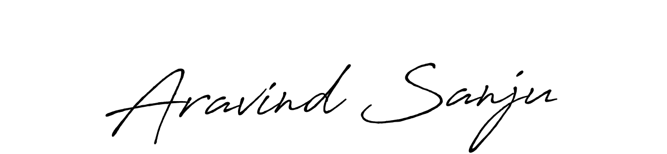 if you are searching for the best signature style for your name Aravind Sanju. so please give up your signature search. here we have designed multiple signature styles  using Antro_Vectra_Bolder. Aravind Sanju signature style 7 images and pictures png