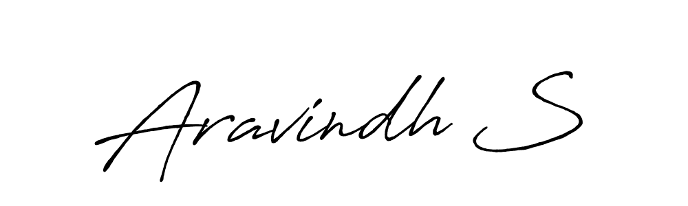 Design your own signature with our free online signature maker. With this signature software, you can create a handwritten (Antro_Vectra_Bolder) signature for name Aravindh S. Aravindh S signature style 7 images and pictures png