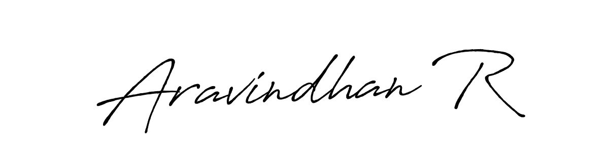 Also we have Aravindhan R name is the best signature style. Create professional handwritten signature collection using Antro_Vectra_Bolder autograph style. Aravindhan R signature style 7 images and pictures png