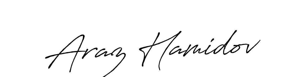 Create a beautiful signature design for name Araz Hamidov. With this signature (Antro_Vectra_Bolder) fonts, you can make a handwritten signature for free. Araz Hamidov signature style 7 images and pictures png