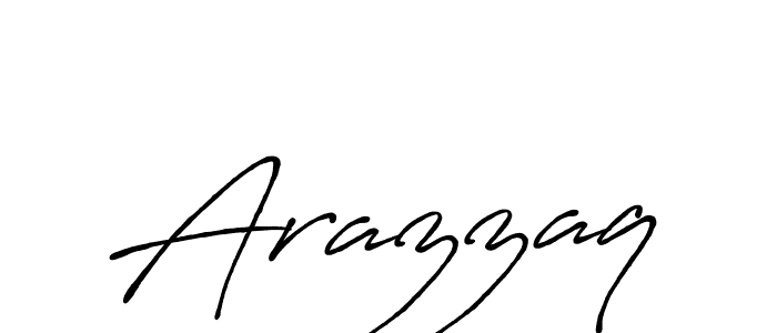 Arazzaq stylish signature style. Best Handwritten Sign (Antro_Vectra_Bolder) for my name. Handwritten Signature Collection Ideas for my name Arazzaq. Arazzaq signature style 7 images and pictures png