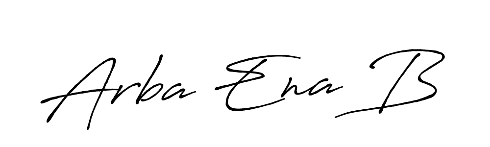 How to make Arba Ena B signature? Antro_Vectra_Bolder is a professional autograph style. Create handwritten signature for Arba Ena B name. Arba Ena B signature style 7 images and pictures png