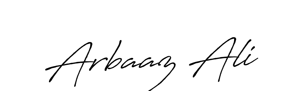 How to make Arbaaz Ali signature? Antro_Vectra_Bolder is a professional autograph style. Create handwritten signature for Arbaaz Ali name. Arbaaz Ali signature style 7 images and pictures png