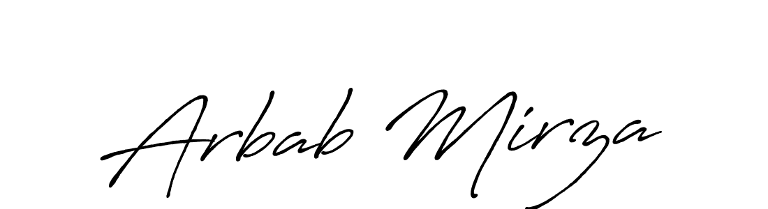 Also You can easily find your signature by using the search form. We will create Arbab Mirza name handwritten signature images for you free of cost using Antro_Vectra_Bolder sign style. Arbab Mirza signature style 7 images and pictures png